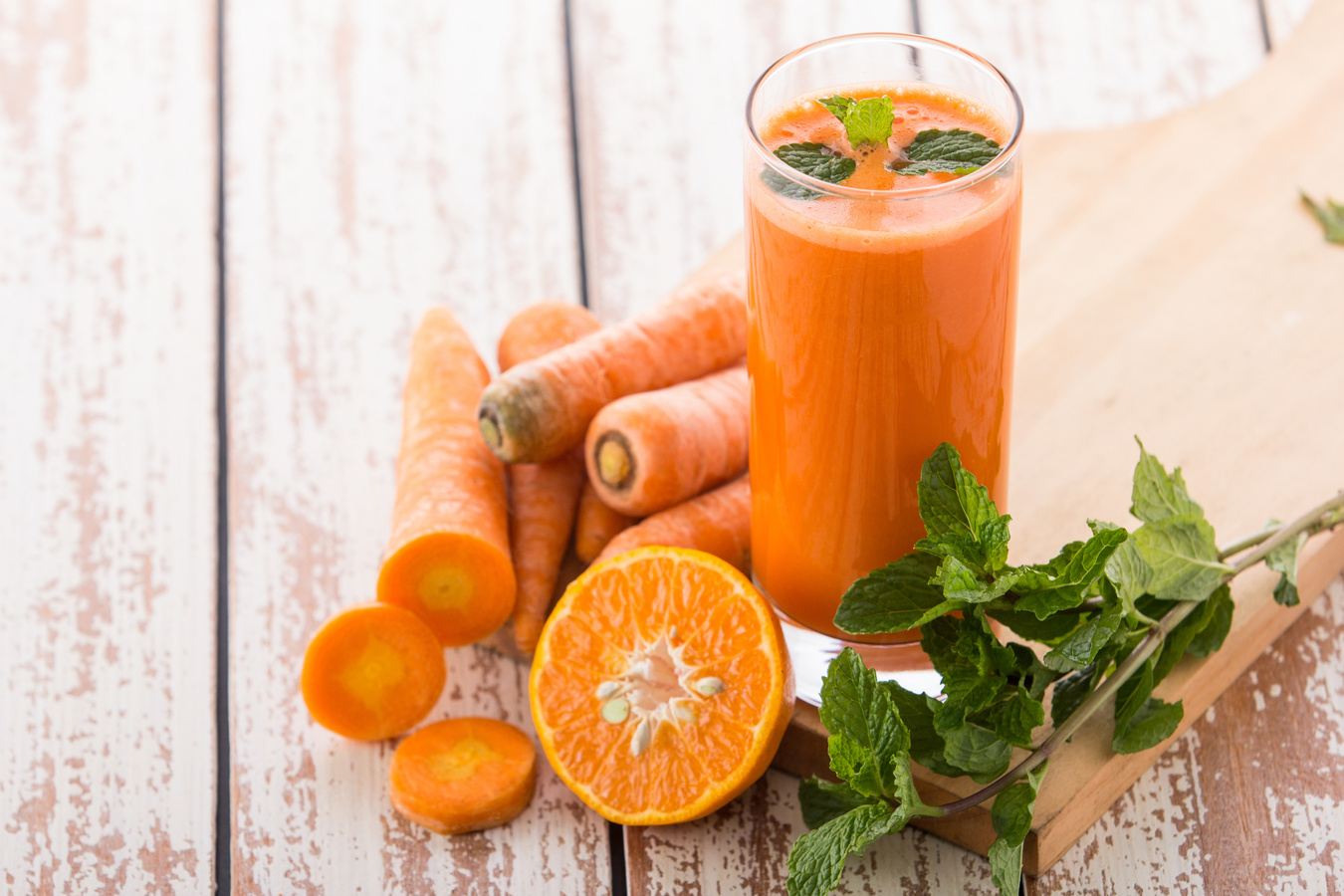 Carrot and orange mix juice